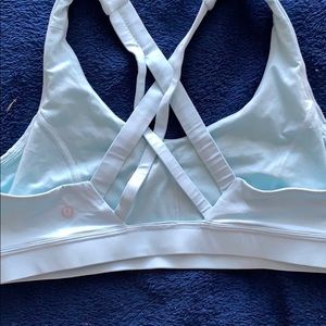 Baby blue lululemon sports bra